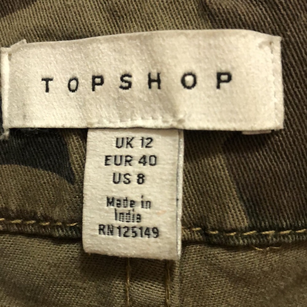 Topshop Camouflage Pants - Picture 4 of 5